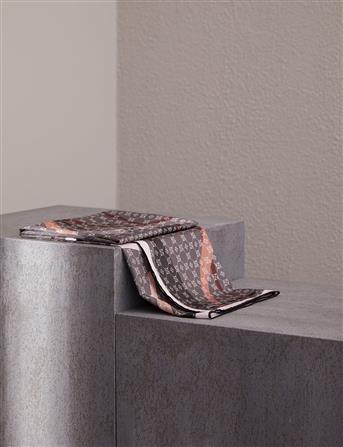 Vissona Twill Ipek Esarp Lila Siyah 16631 4901 E Tesettur Com Tr
