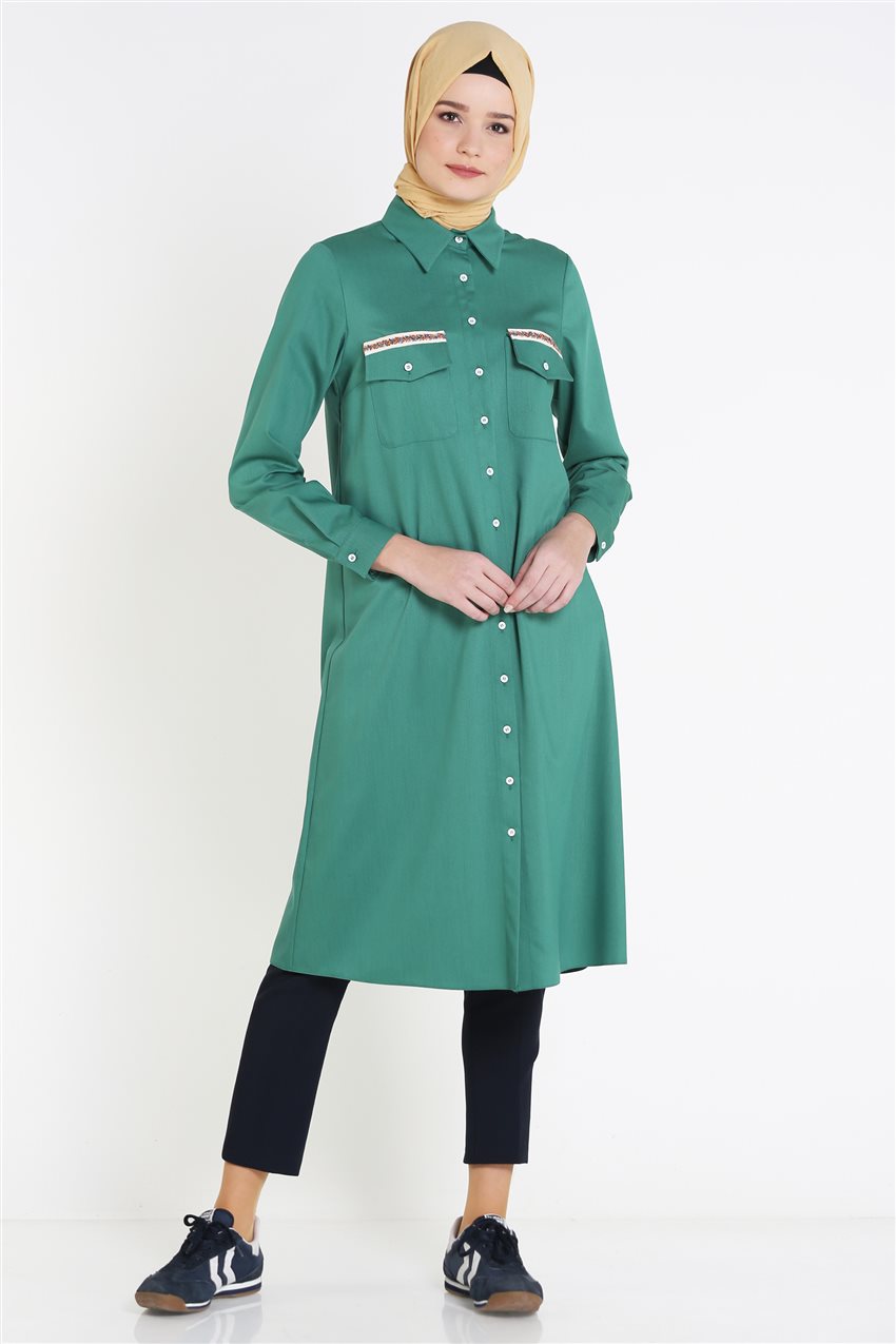 Kayra Kyr Tunik Yesil Ky B9 81020 25 E Tesettur Com Tr